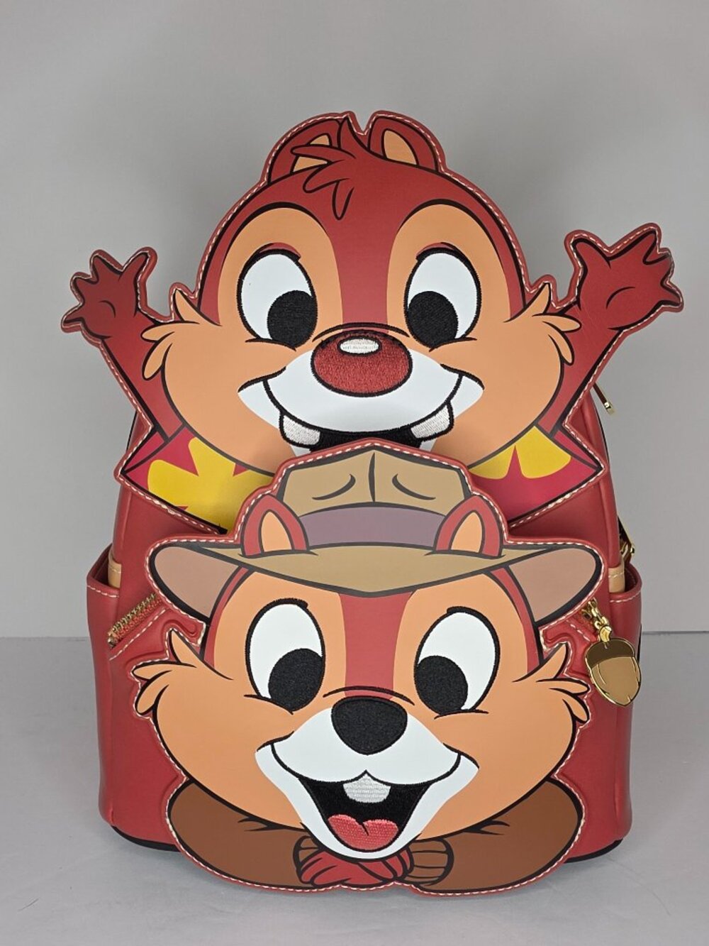 Loungefly Disney Chip 'N' Dale Rescue Rangers Double Cosplay Mini Backpack NWT